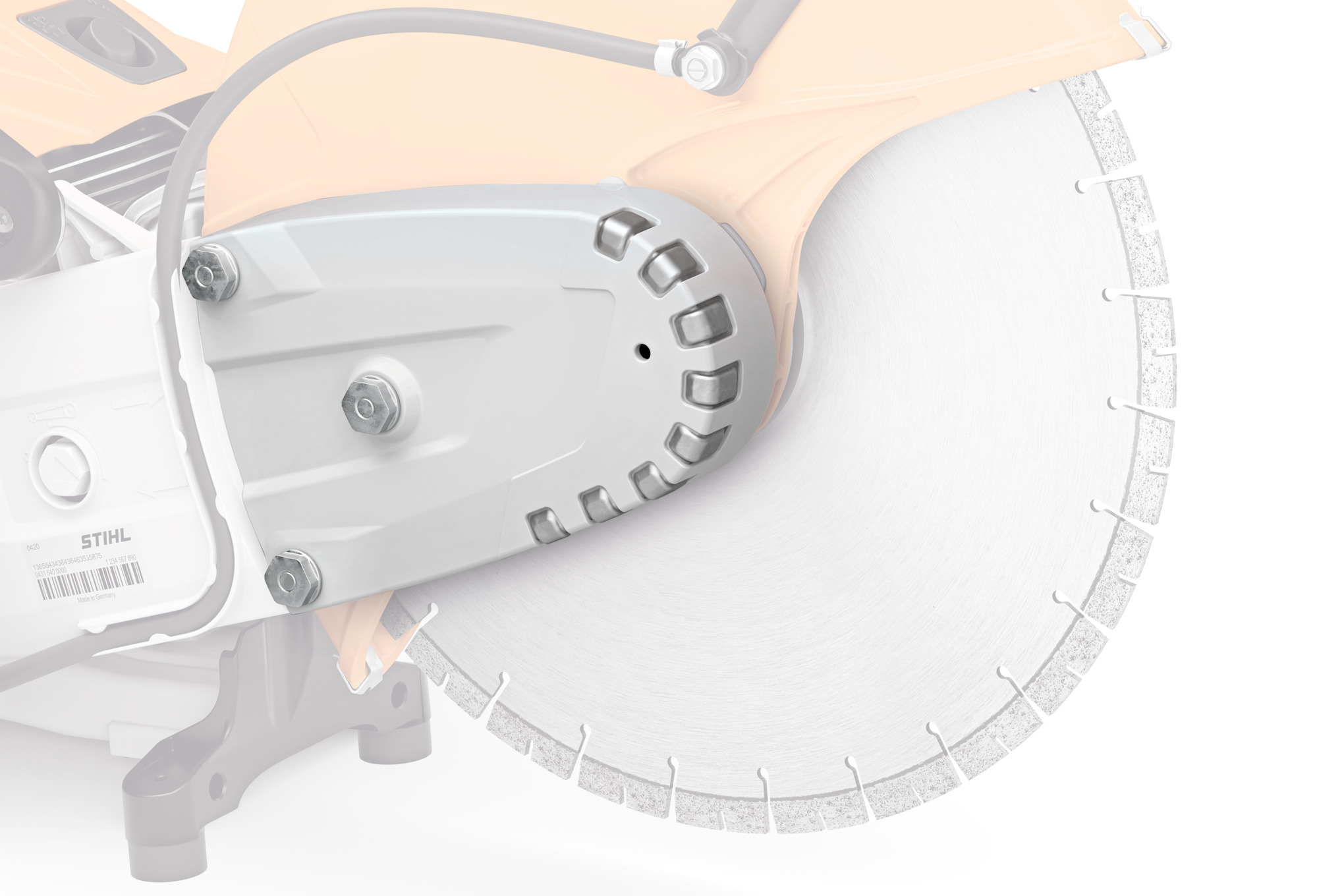 Belt wear cover protection - TS 910i petrol cut-off machine