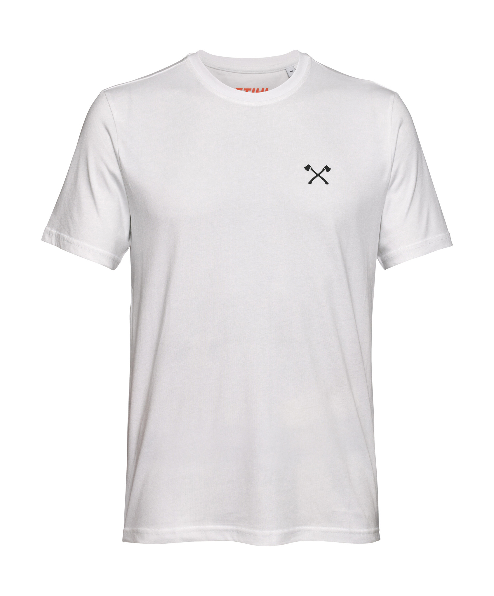White T-Shirt Timbersports Black Axe - Unisex