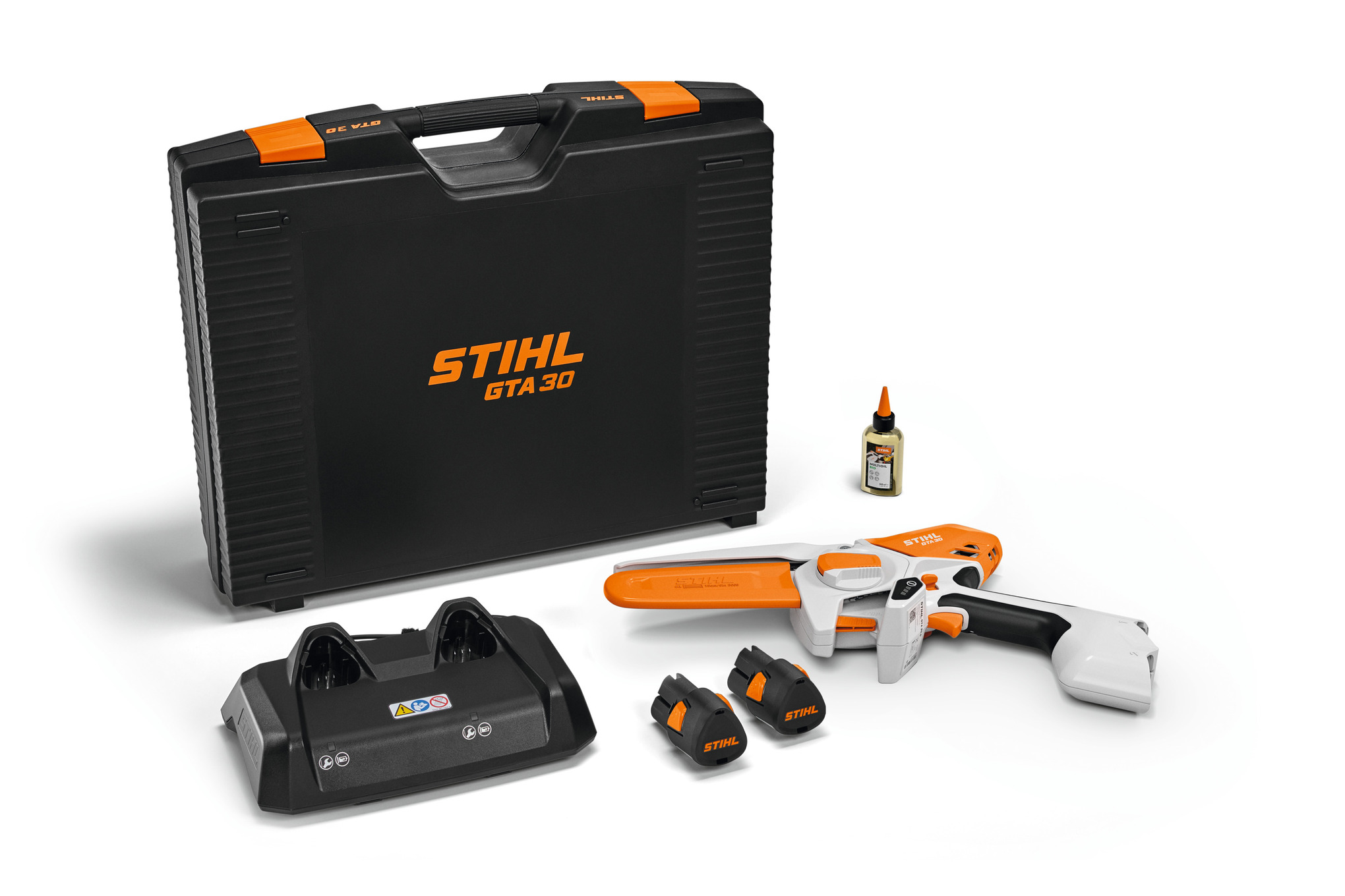 GTA 30 Battery Pruner with 2x AS 2 battery and AL 5-2 charger