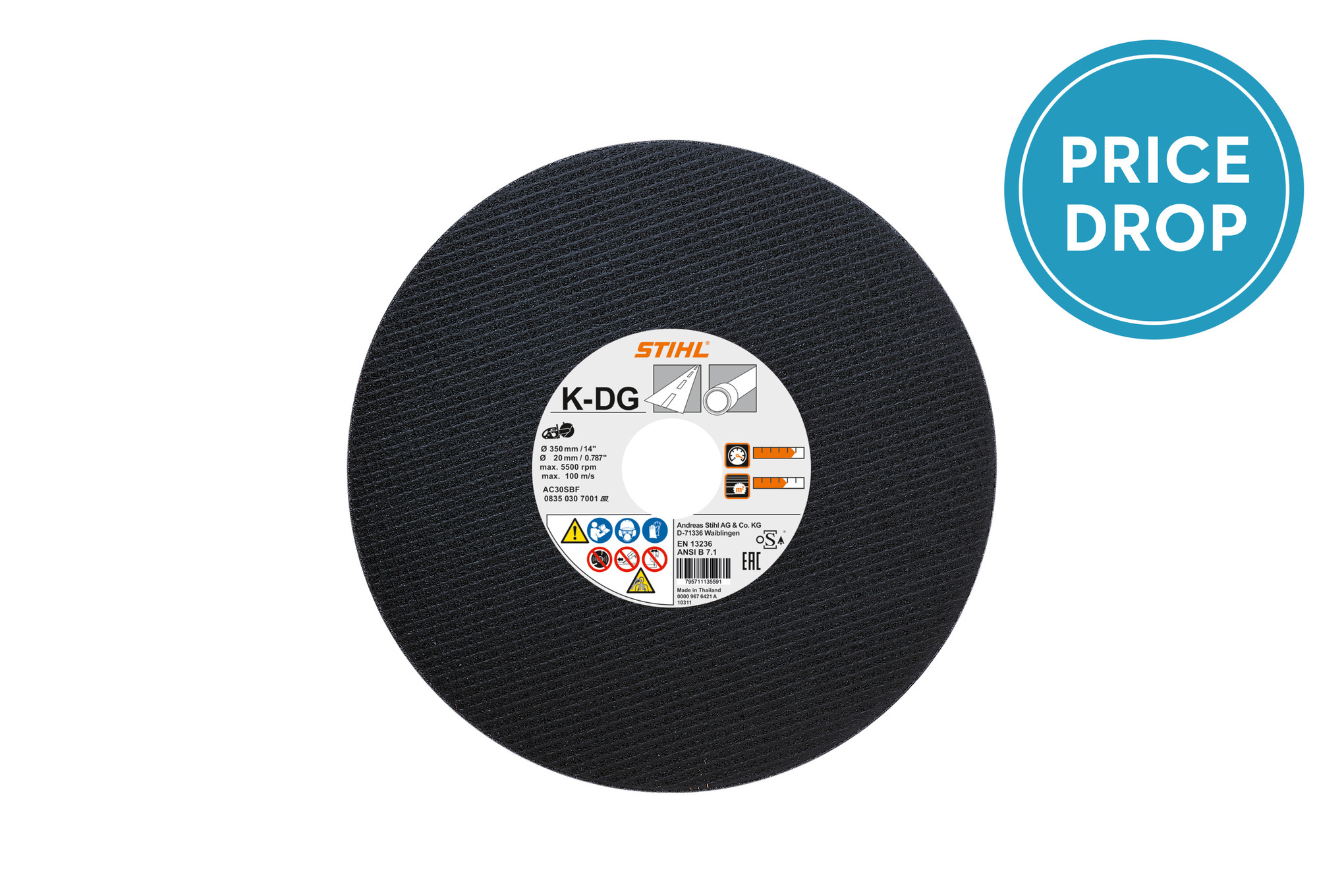 Abrasive cutting wheel - Asphalt/Ductile cast iron