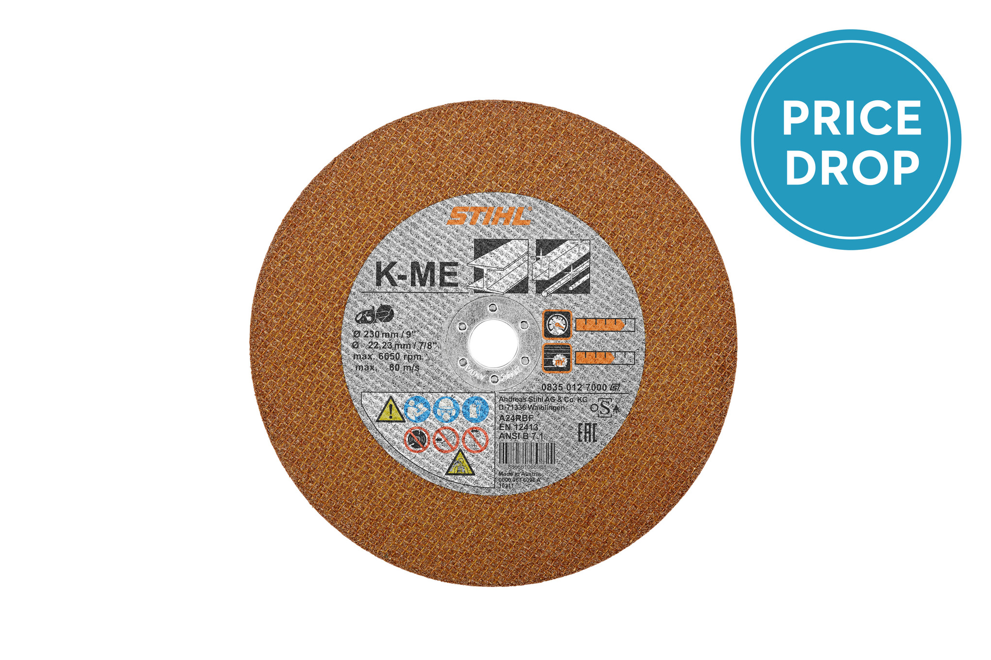 Abrasive cutting wheel - steel for TSA 230