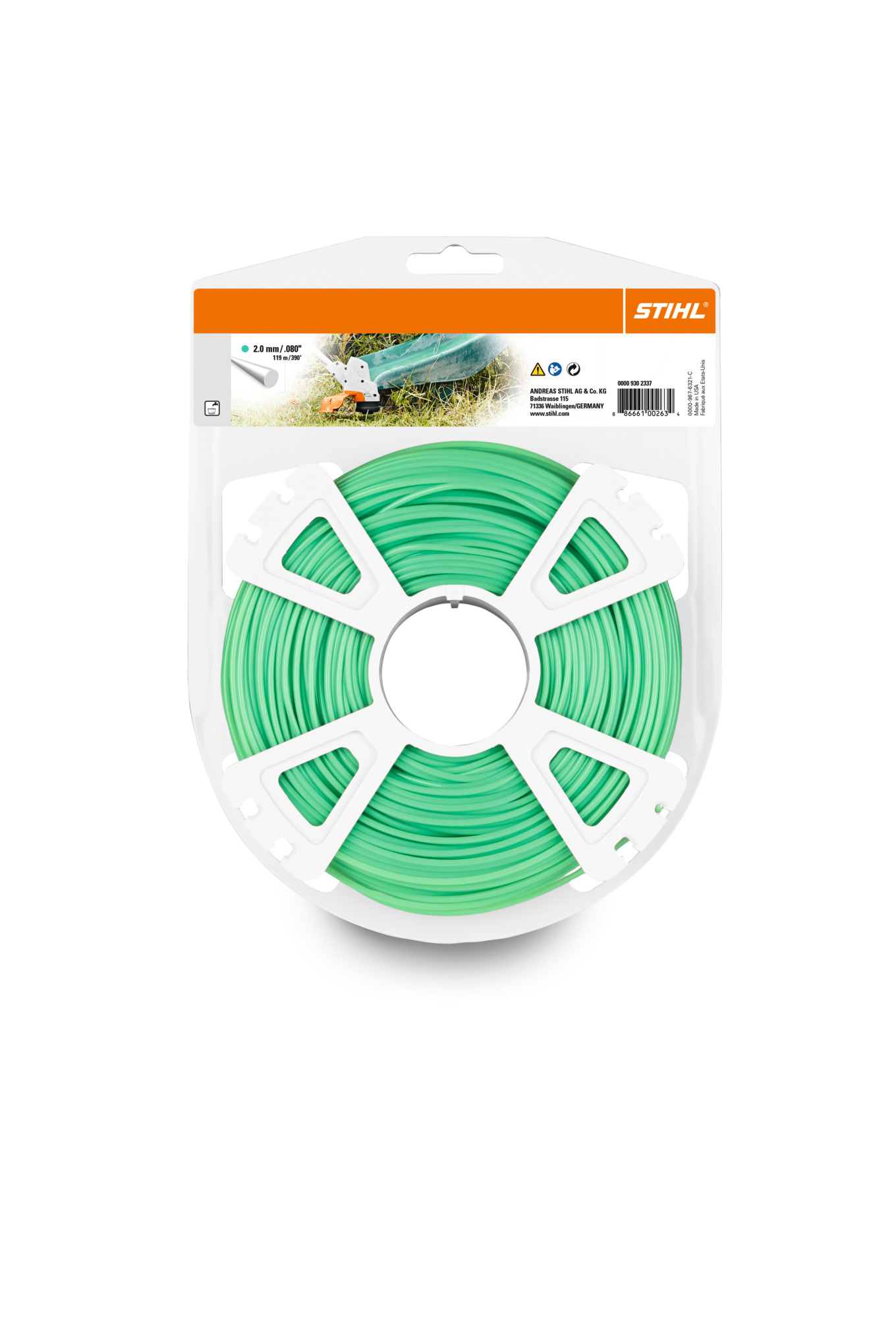 Round Mowing Nylon Line - 2.0mm