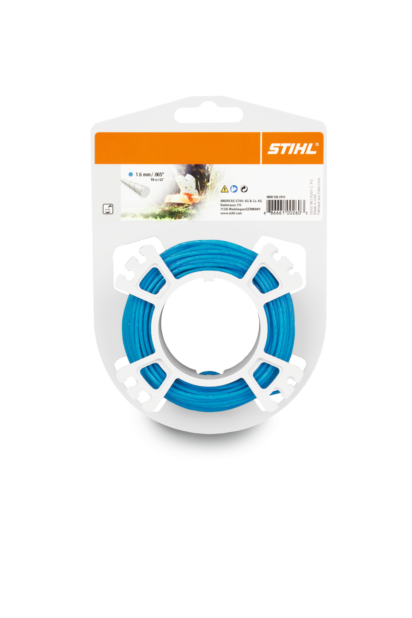 Round Mowing Nylon Line - 1.6mm