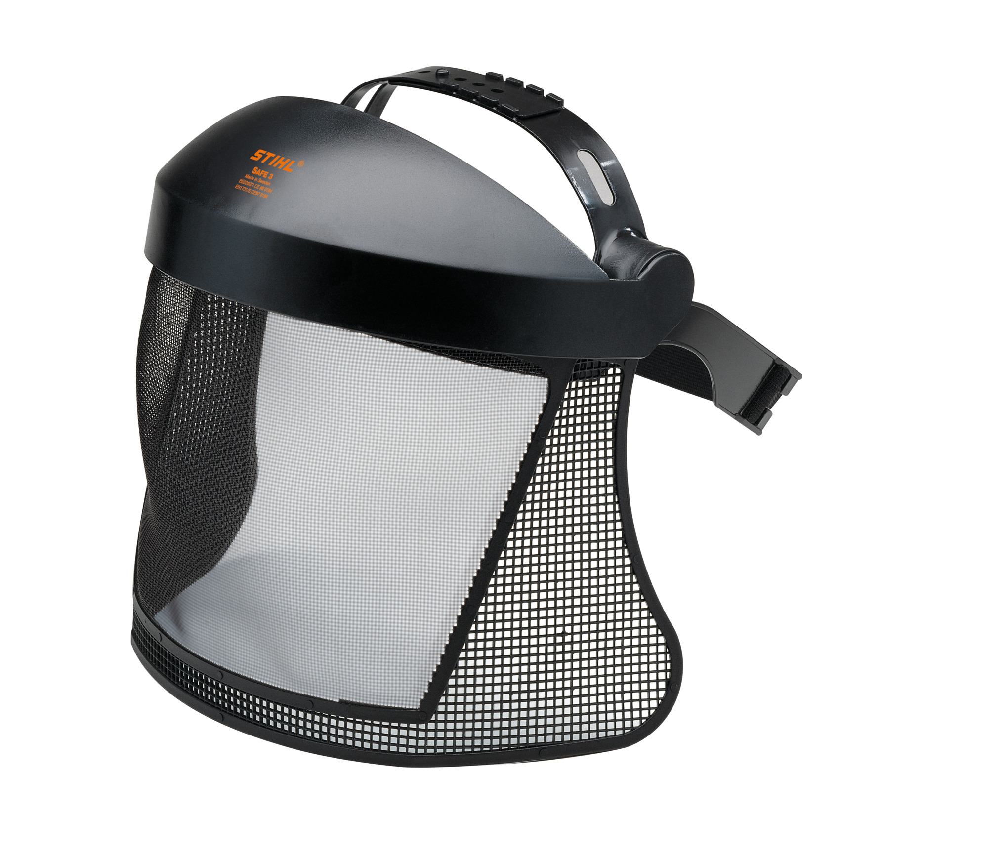 Short face/ear protection with nylon mesh