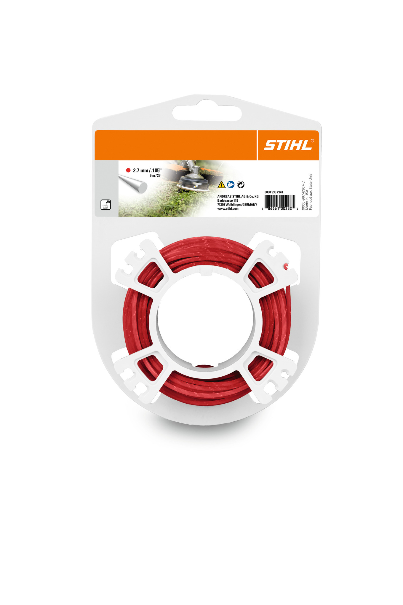 Round Mowing Nylon Line - 2.7mm