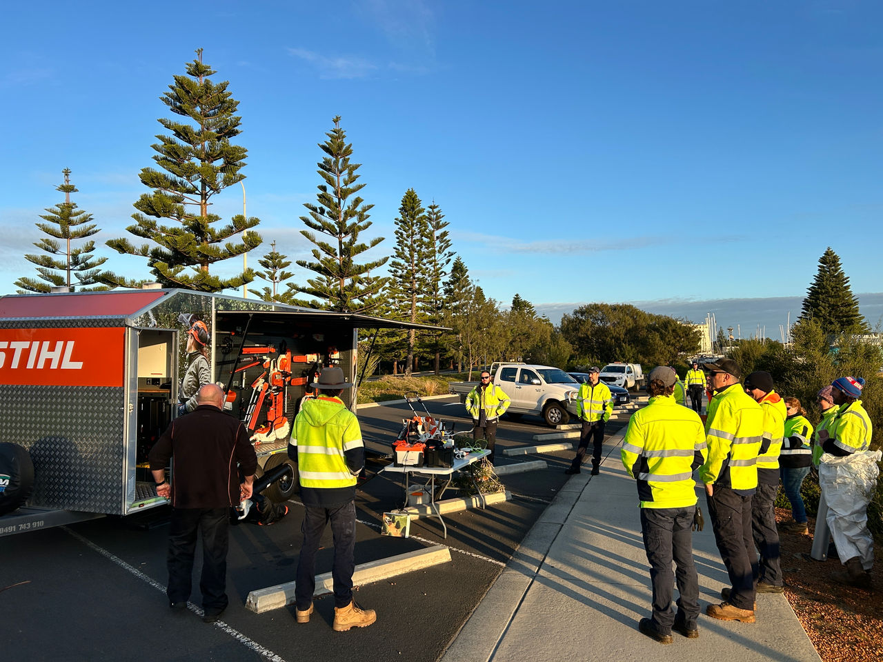 STIHL Australia Commercial Team Demonstration, STIHL trailer